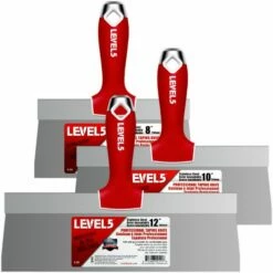 Level 5 SS Taping Knife Soft Grip Handle