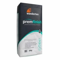 Wondertex PREM FINISH: Plasterboard Finishing Compound - 25kg (Single Bags)